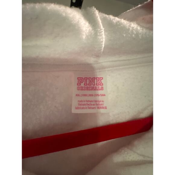 Vintage VS pink green hooded puffer satin jacket/coat/bomber - Picture 4 of 7